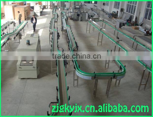 plastic conveyor belt for water filling machine