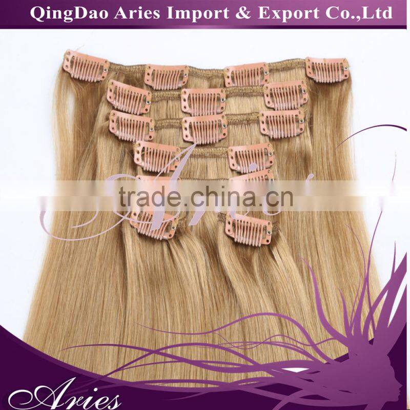 Alibaba supplier 8A grade clip in hair extension human hair extensions clip in hair extensions for black