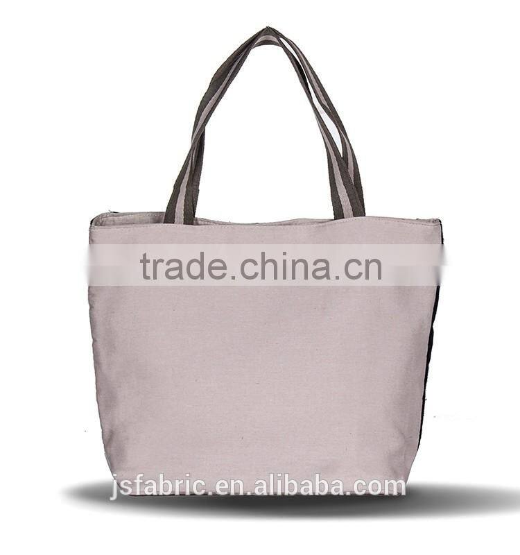 Linen Cotton Women Floral Embroidery Tote Bag Shopping Bag