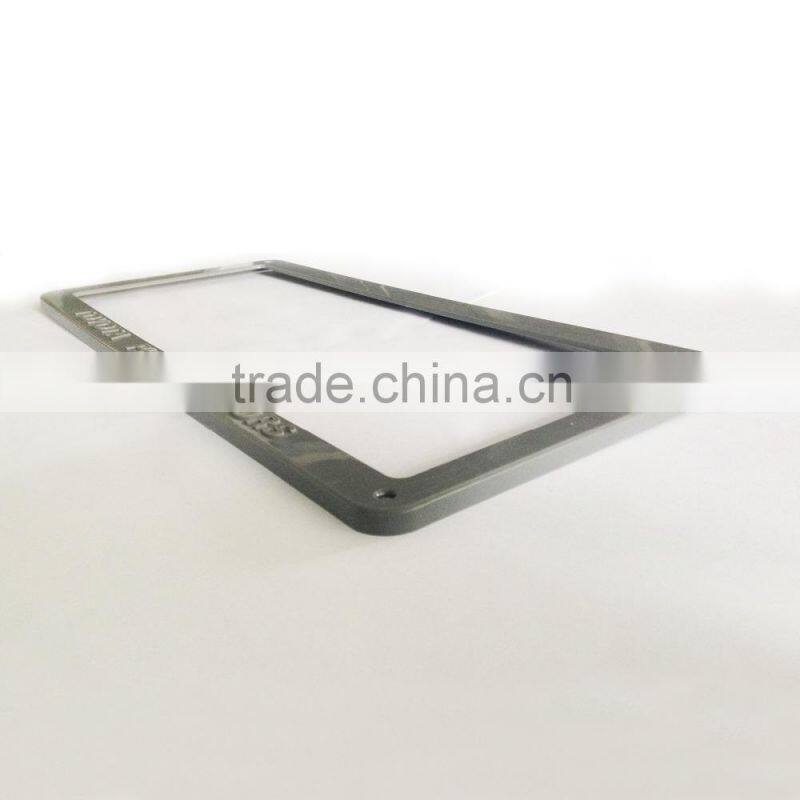 OEM/ODM US standard decorative ABS plastic motorcycle and car license number plate frames