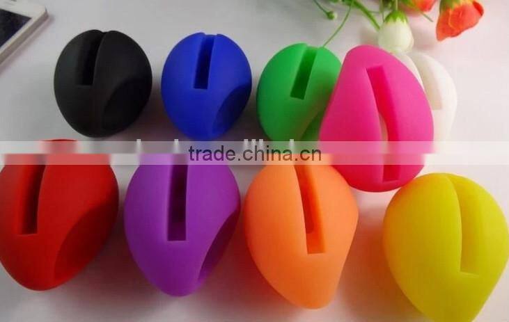 Black Silicone Egg Speaker and Amplifier with Stand