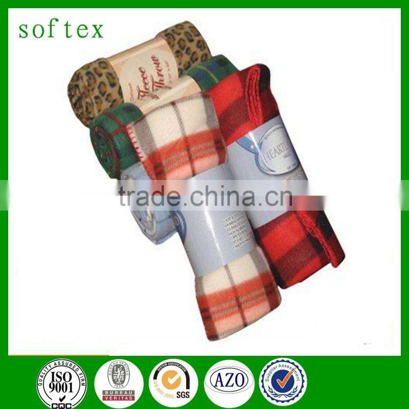 Dog print polar fleece blanket