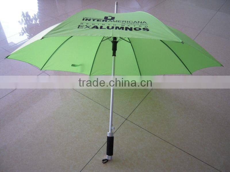 Logo Branded Auto Open Aluminum Stick Umbrellas