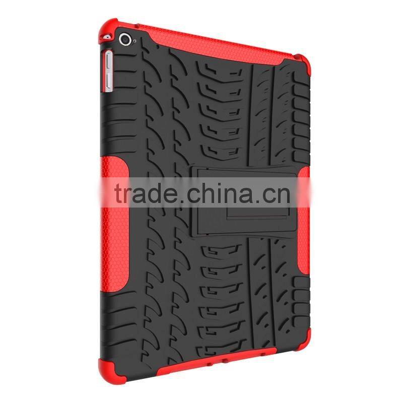 Shock absorption transformer stand armor for iPad Air 2 iPad 6 back case