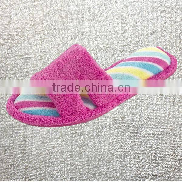 Womens New Comfy Terry Open Toe, Slide Scuff House Slipper