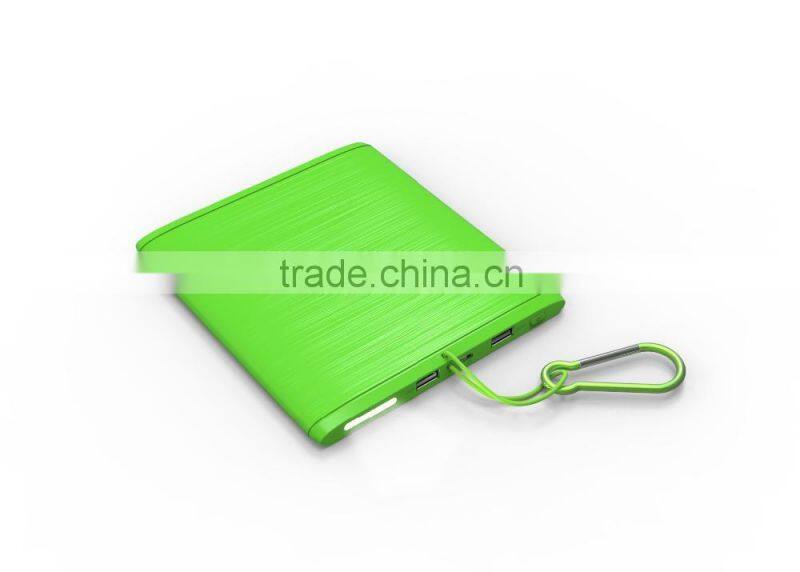 2015 newest hot selling chrismas gift colorful large capacity samples available solar power bank