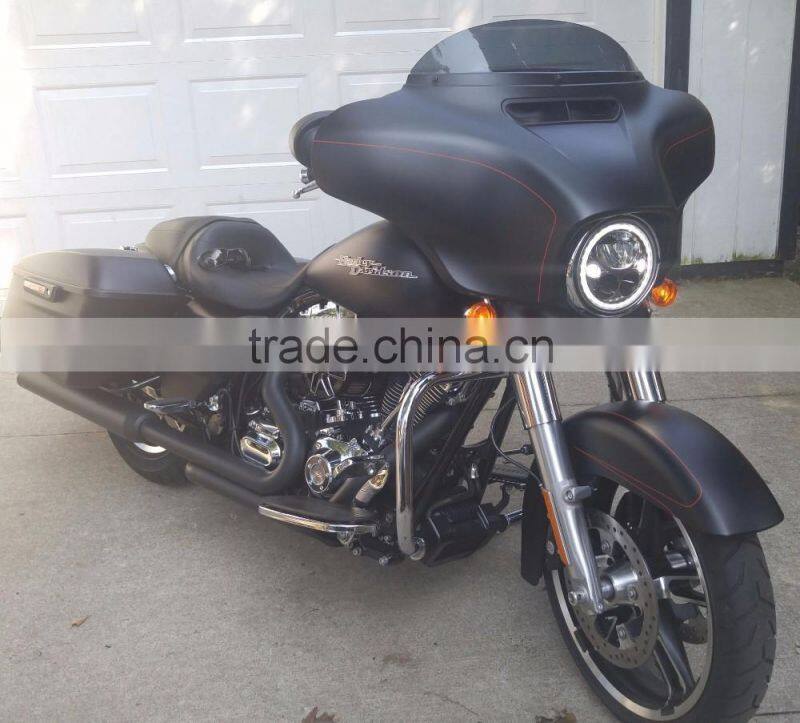 DOT And E-Mark Vortex 7 Inch LED Headlight White 6000K For 97-16 Jeep Wrangler JK LJ CJ Offroad