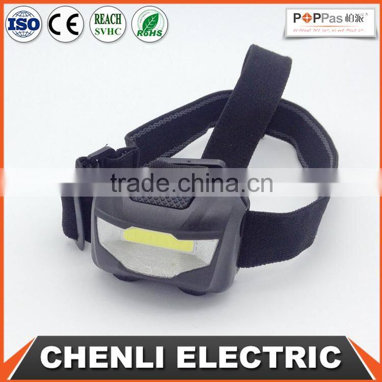 Poppas T12 3w COB led headlamp outdoor waterproof running camping walking headlight