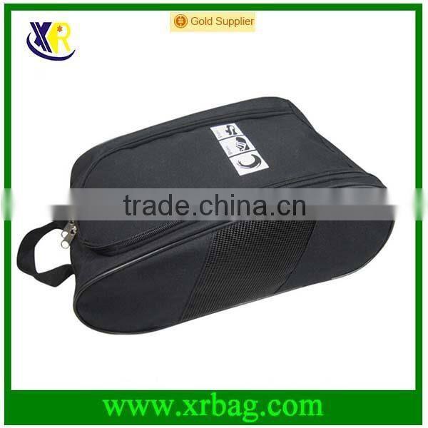 custom reusable portable shoe carrier bag with zipper