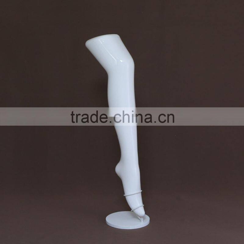 Plastic tiptoed female feet/legs mannequin torso leg for socks display