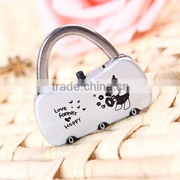 High quality fashion mini security combination lock suitcase bag combination lock