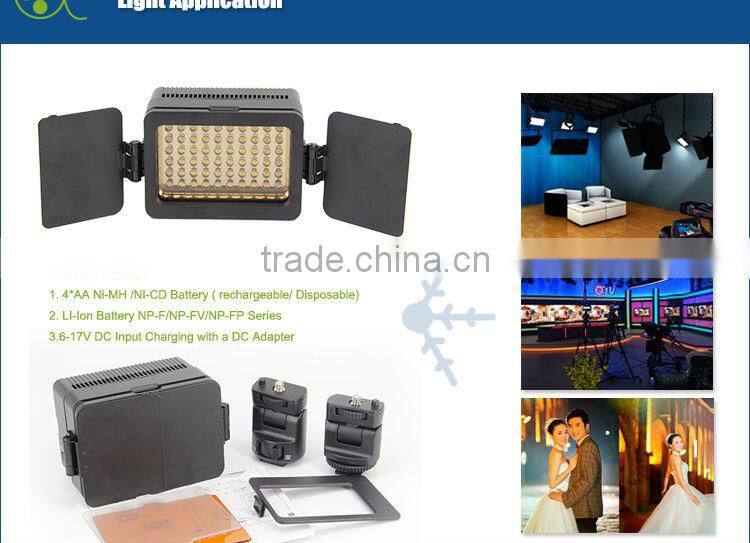 Rechargeable LED Video Lights 3200K 5500K 5600K For Canon 350D 700D 650D 600D 70D