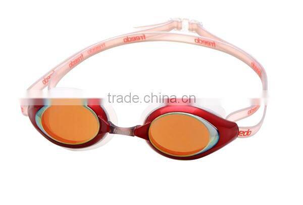 OEM Yingfa mirror coated swimming goggles with anti-fog