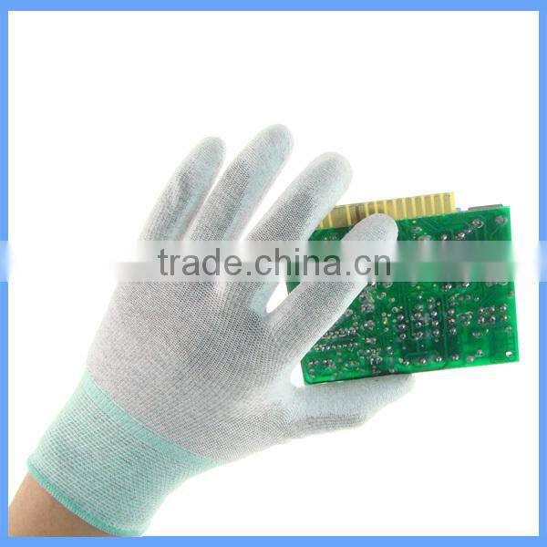 Factory Wholesale ESD / Anti Static Carbon Fiber PU Safety Work Gloves