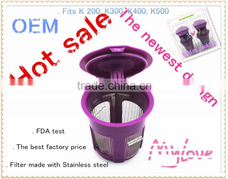 Top quality for k-cup coffee stainless mesh, Reusable K-Cups for Keurig 2.0 - K200 Series, Coffee Machine Accessories