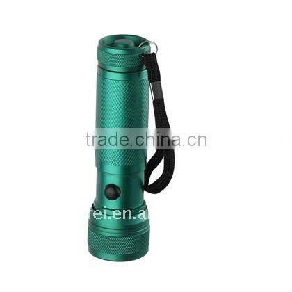 green 12 LED torch gift torch flashlight good oxidation LFL241-G12