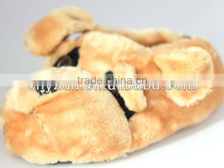 plush tiger slipper/Cute warm indoor animal type plush tiger slipper/anime plush slippers for men