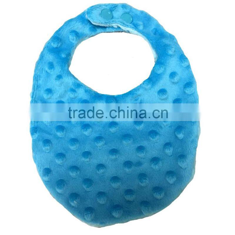 2016 Crazy Sales 4 Styles Customized Soft Lt Blue Minky Baby Boy Bib