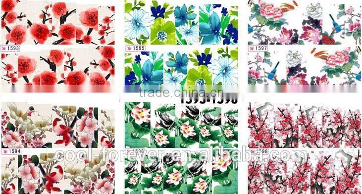 2016 Beauty Flowers Nail water sticker 3D decal nail sticker
