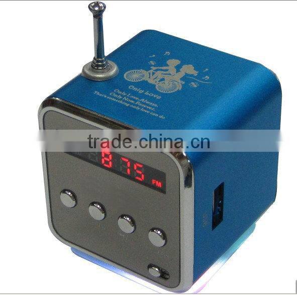 Led MP3 Mp4 Mini Speaker 2015 Hot Sale Portable Mini Digital USB Speaker