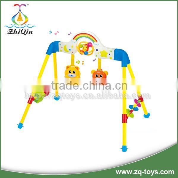High quality electric baby play gym musical gym baby activity gym with hangjing toys