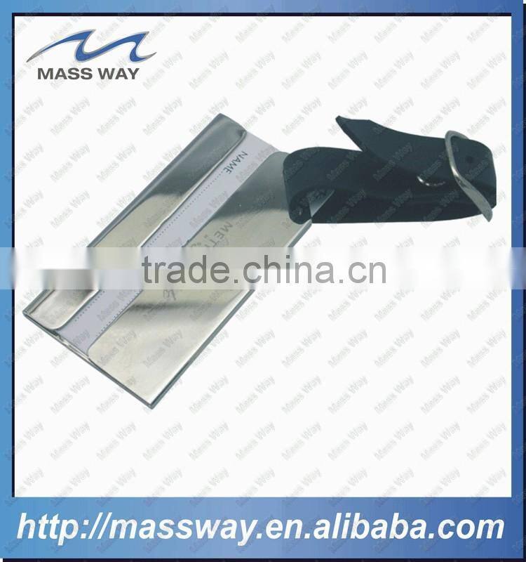souvenir custom blank anodized golden aluminum luggage tag