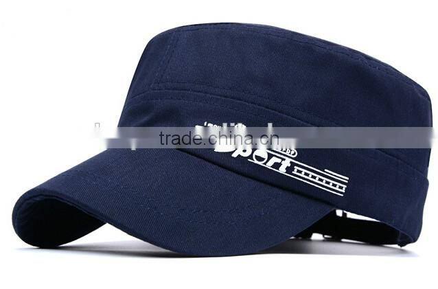 plain flat top military cap