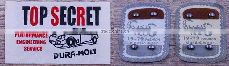 Cotton logo printed pantyhose label in guangzhou johor bahru cutting machine