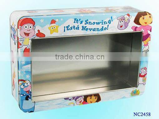 2016 customized printing gift package tin box use Custom Printed Square candy Tin Box