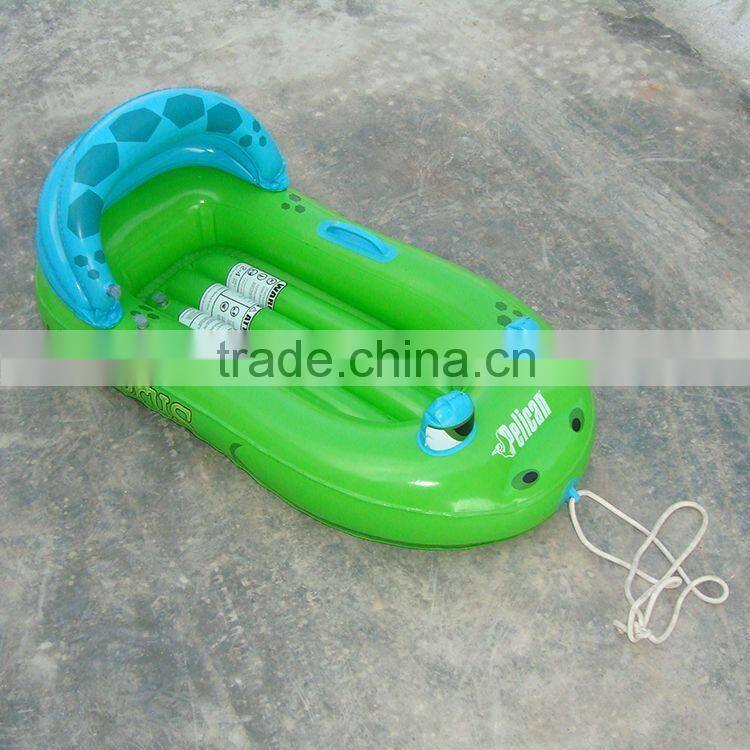 3 person frog printing kids summer green pvc inflatable inflatable boat china inflatable drifting boat