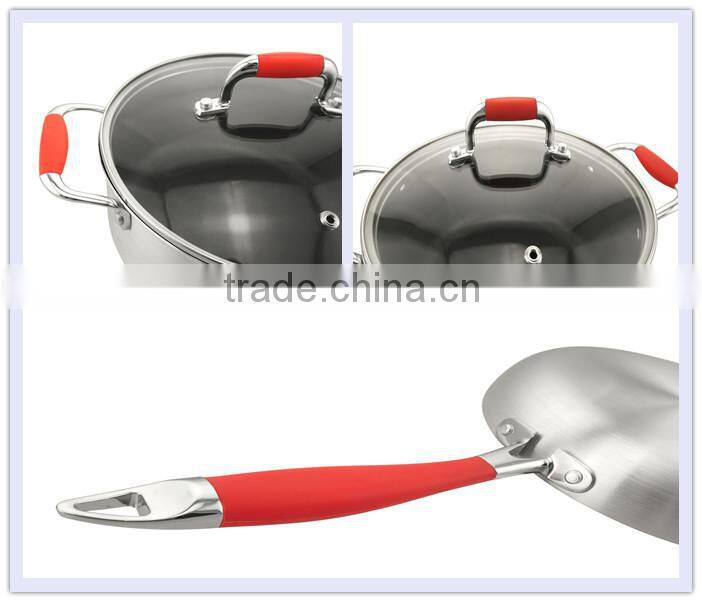 New product aluminum non stick cookware set with fry pan set