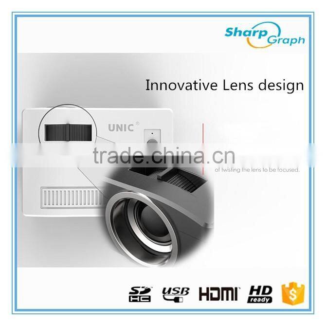 Wholesale Online Shopping UNIC Mini Full HD LED 3D Beam Projector UC18 Smart LCD Projeksiyon with Battery