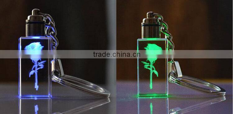 cheap wholesale glass crystal souvenir keychains gift