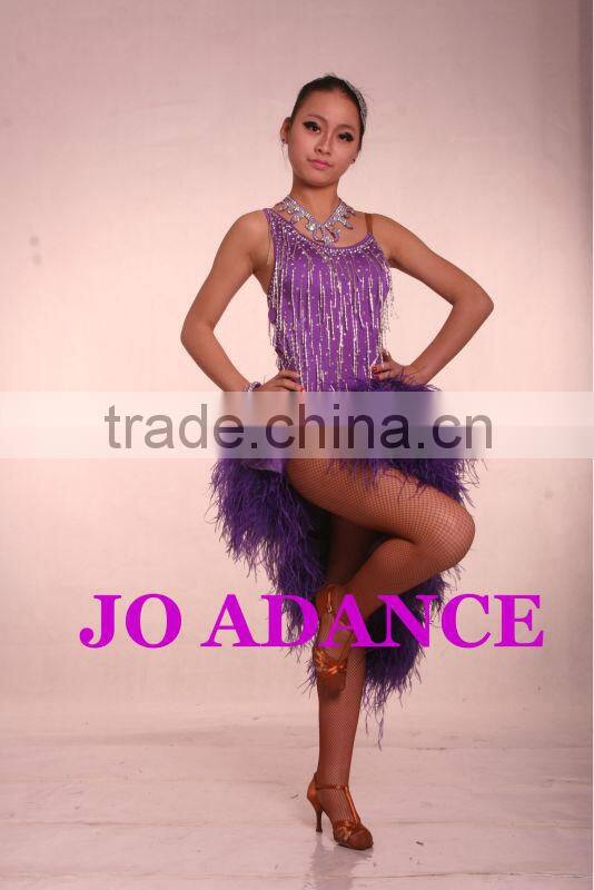 Latin dance dress dance competition dress Latin dance skirt Tights