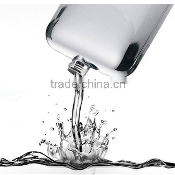 Laser welding 6oz stainless steel hip flask/hot selling 6oz seamless welding hip flask for promotion