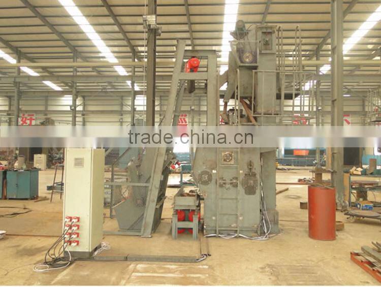 Tumble belt turbine/wheel blasting system/machines