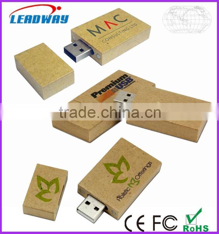 Kraft Paper USB 2.0 Flash Drive, Recycled Paper USB 2.0 Stick