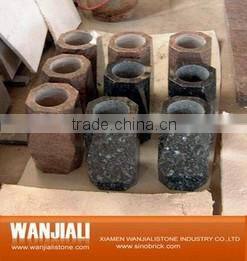 Granite tombstone vase