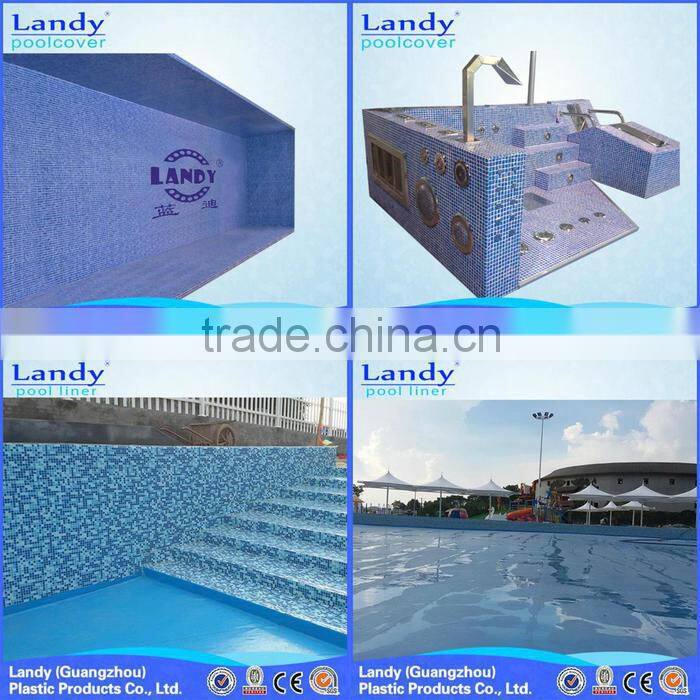 Simple pvc vinyl plastic plaid swimming pool liner