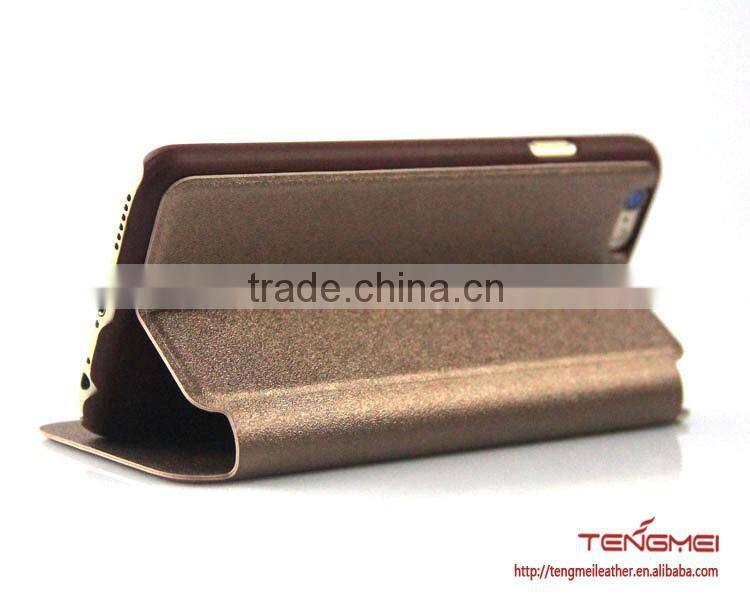 sands grain case for iphones, magnetic pu leather phone case for iphone 6