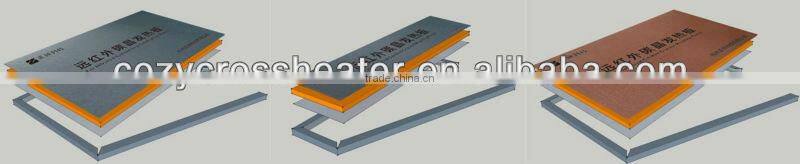 infrared floor heating film with CE ROHS ISO9001, 3rd largest manufacture for IR carbon crystal fiber heating panels