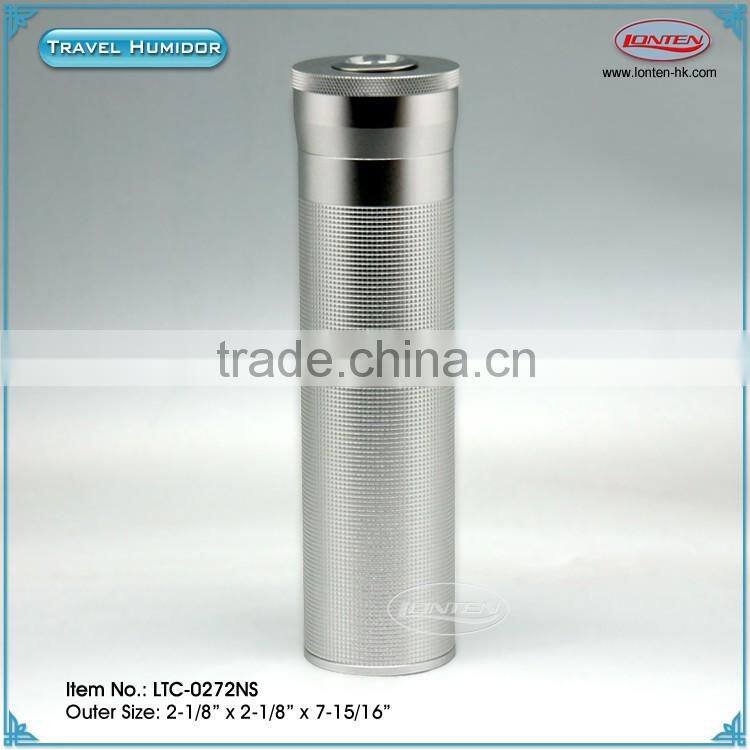 Cigar aluminum tube humidor
