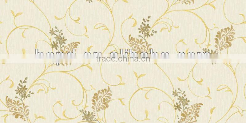 Classic good wearability wallpaper with flower pattern
