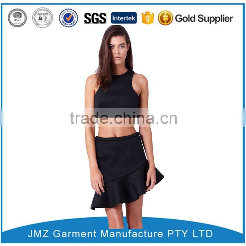 long sleeves woman bodycon sex dress with harness detail