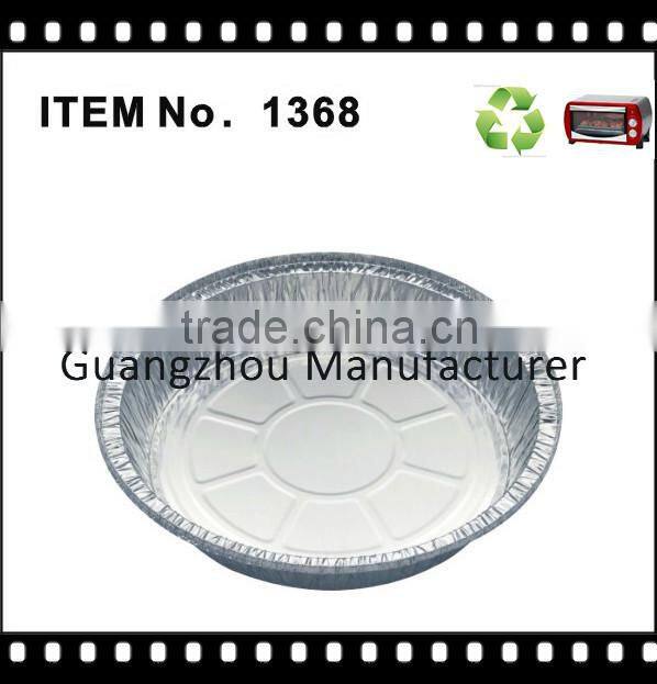 disposable aluminium 8 inch take out aluminum foil pizza pan with paper lid
