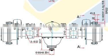 GYQ1550 road roller AXLE for XCMG 15 tons 3Y152J three-wheeled Static Roller