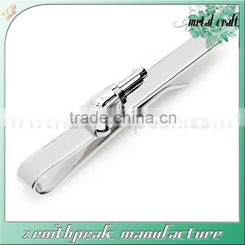 2016 Custom design metal gun tie clip/gun tie pin/gun tie bar