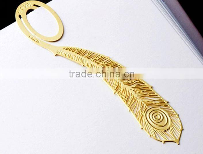 Multifunction useful metal gold book mark