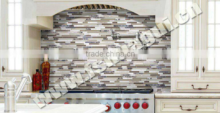 15x15 8mm thickness while marble mosaic HG-ST8014