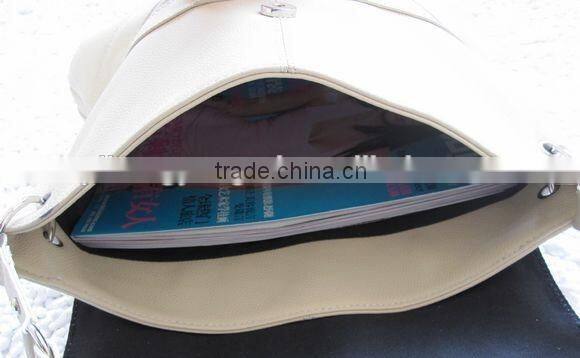 Wholesale women leather tote bag private label handbags leisure travel book bag messenger bag